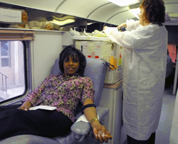 Estelle McClinton Give Blood