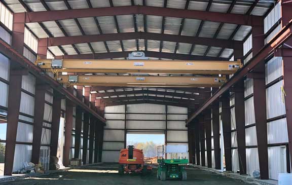 smith carolina bridge cranes installed