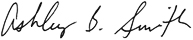 Ashley Smith's signature