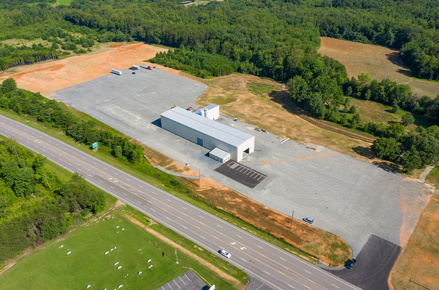 Smith-Carolina's new plant, overhead shot