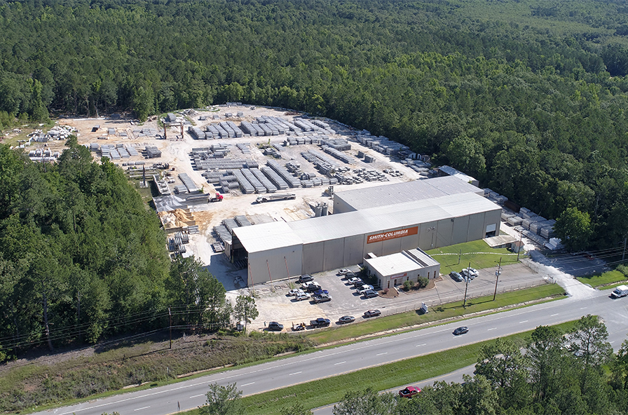 Overhead shot of Smith Columbia's plant