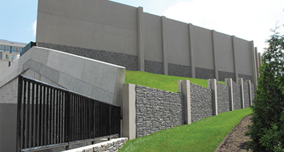 A combination of SoundWalls and Retaining Walls