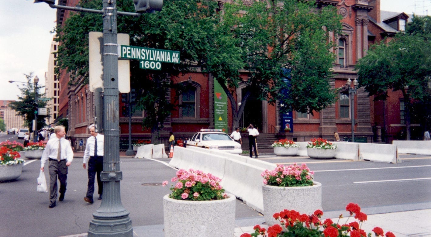 Concrete Planters in front of the World Bank