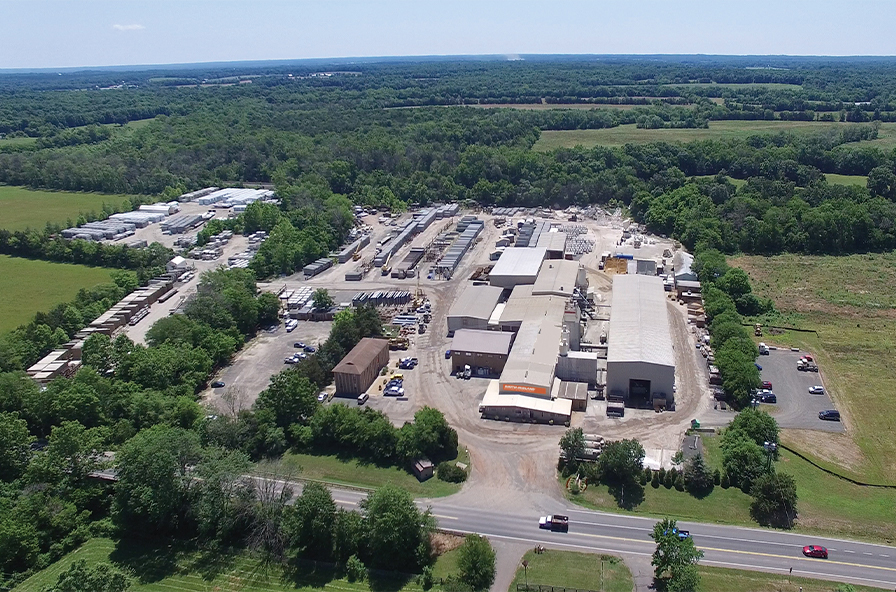 Aerial shot of the Smith Midland plant