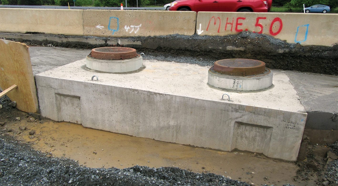 Manhole at Dulles Airport