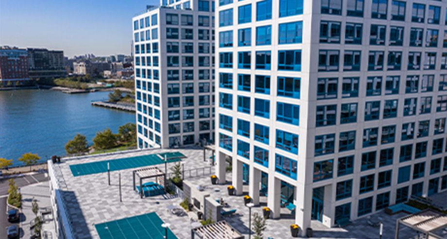 Architectrual Precast on skyscraper patio